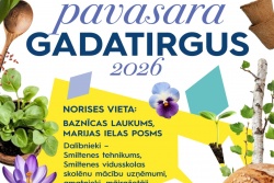 Atpūtas un ceļojumu piedāvājumi 24.03.2026 - 25.03.2026 Pavasara tirgus Smiltenē Smiltenes TIC